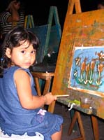 girl in square